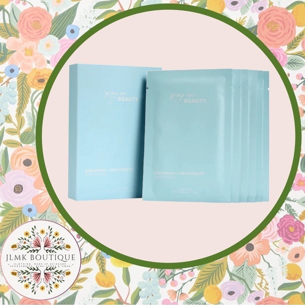 🧴🎭GLOW ON 5TH REPLENISH + REHYDRATE Sheet Mask Set🎭🧴